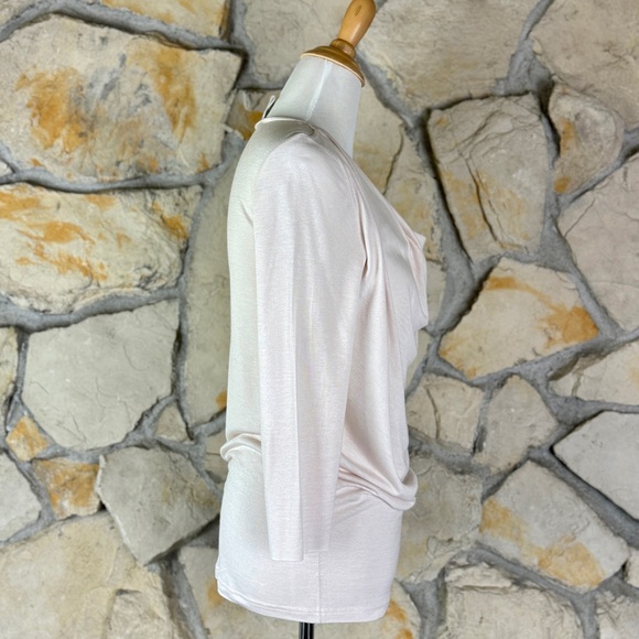 Givenchy Drape Neck Knit Top Palest Pink | M - Picture 3 of 5